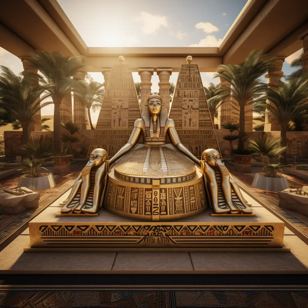 Futuristic tomb of a Pharaoh